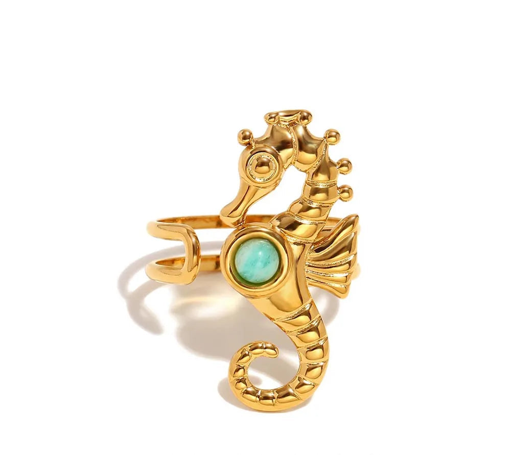 Seahorse Open Ring