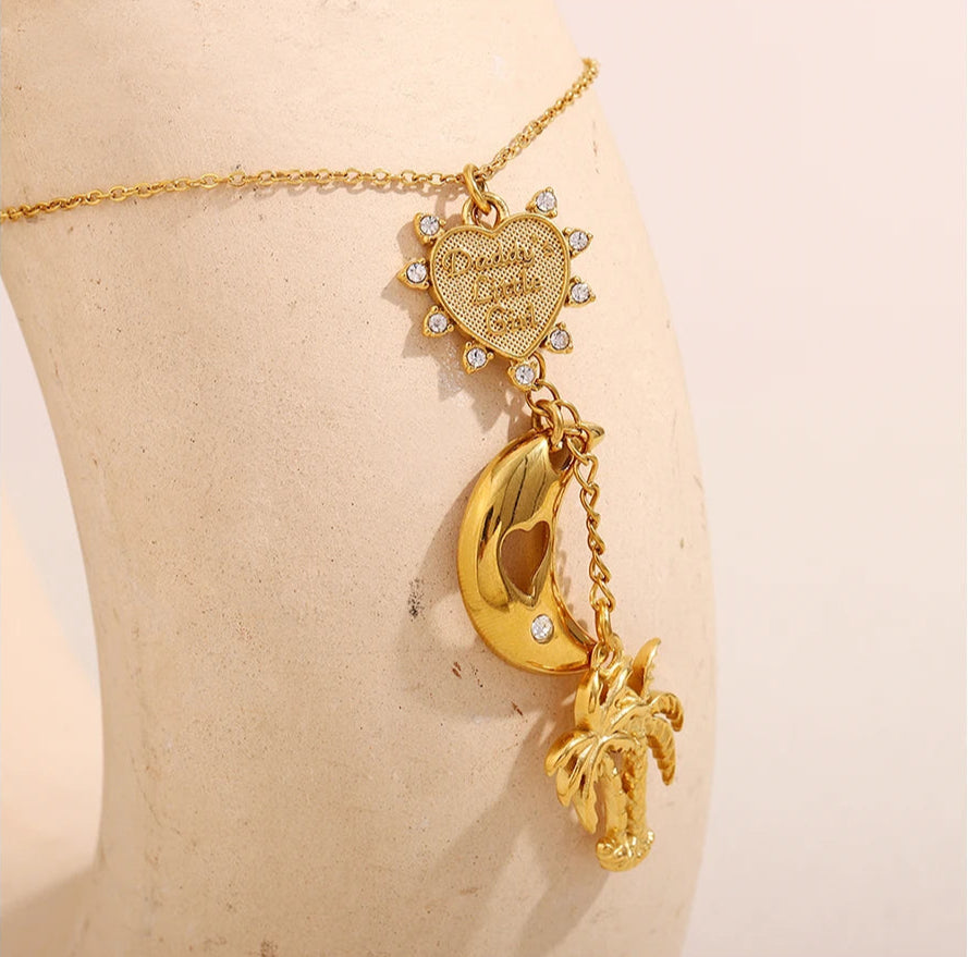 Celestial Heart Pendant Necklace