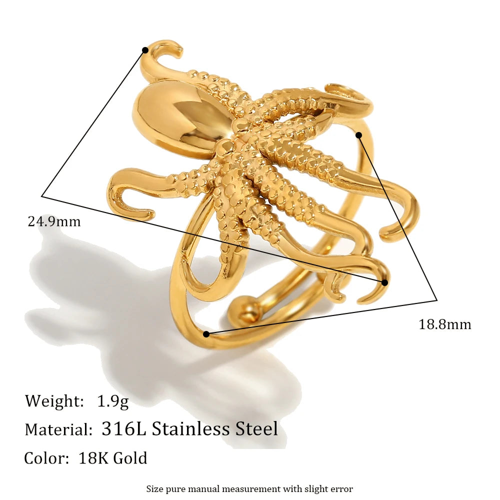 Octopus Open Ring