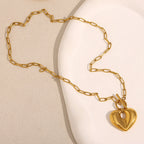 Golden OT Heart Necklace