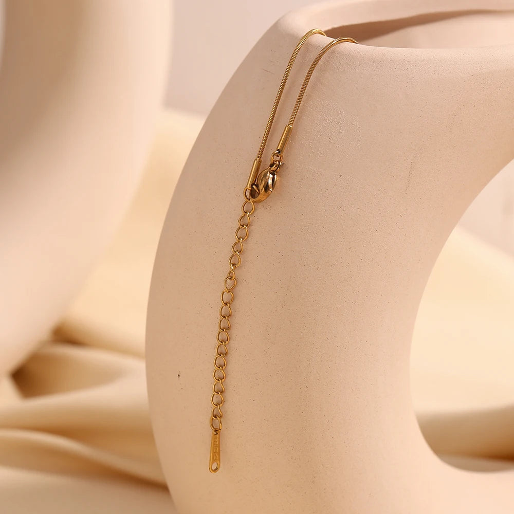 Natural Stone Sun Moon Star Necklace