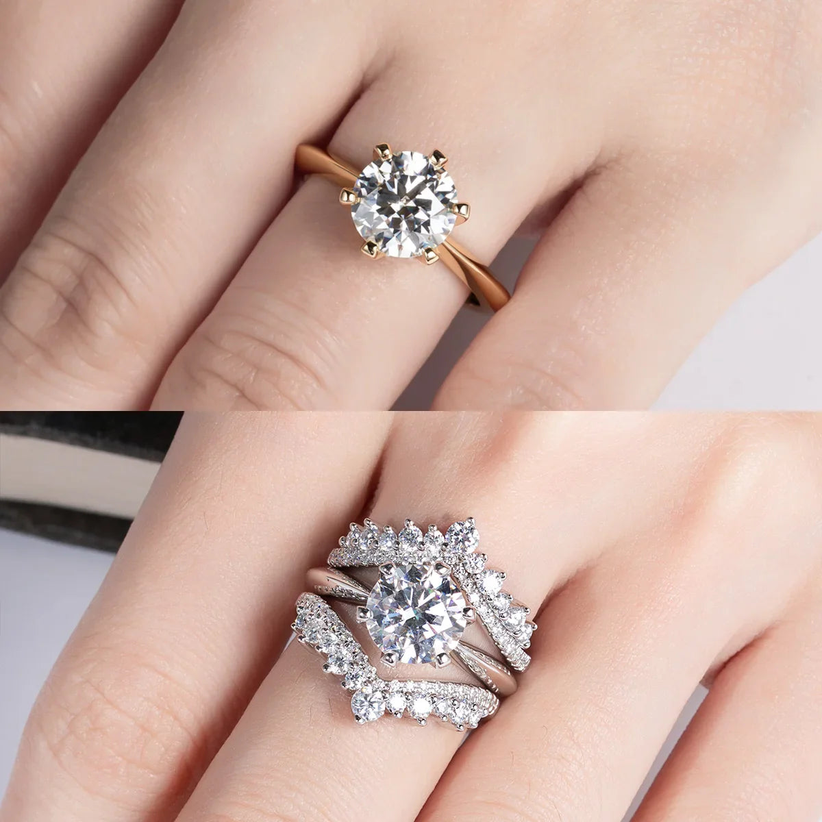 Anello Solitario Divino Bagliore