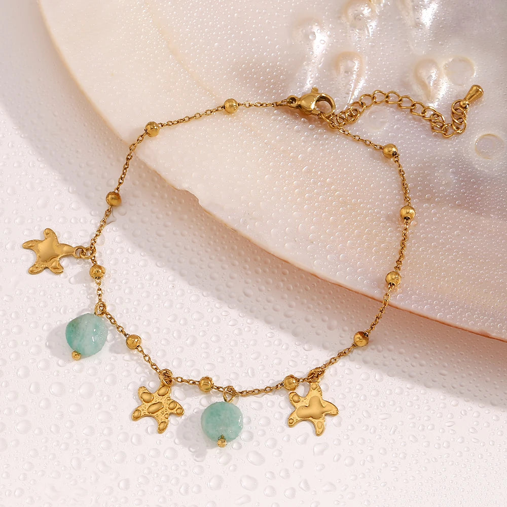 Starlight Amazonite Anklet