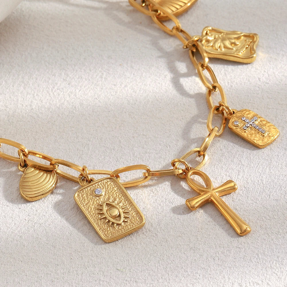 Blossom Cross Necklace