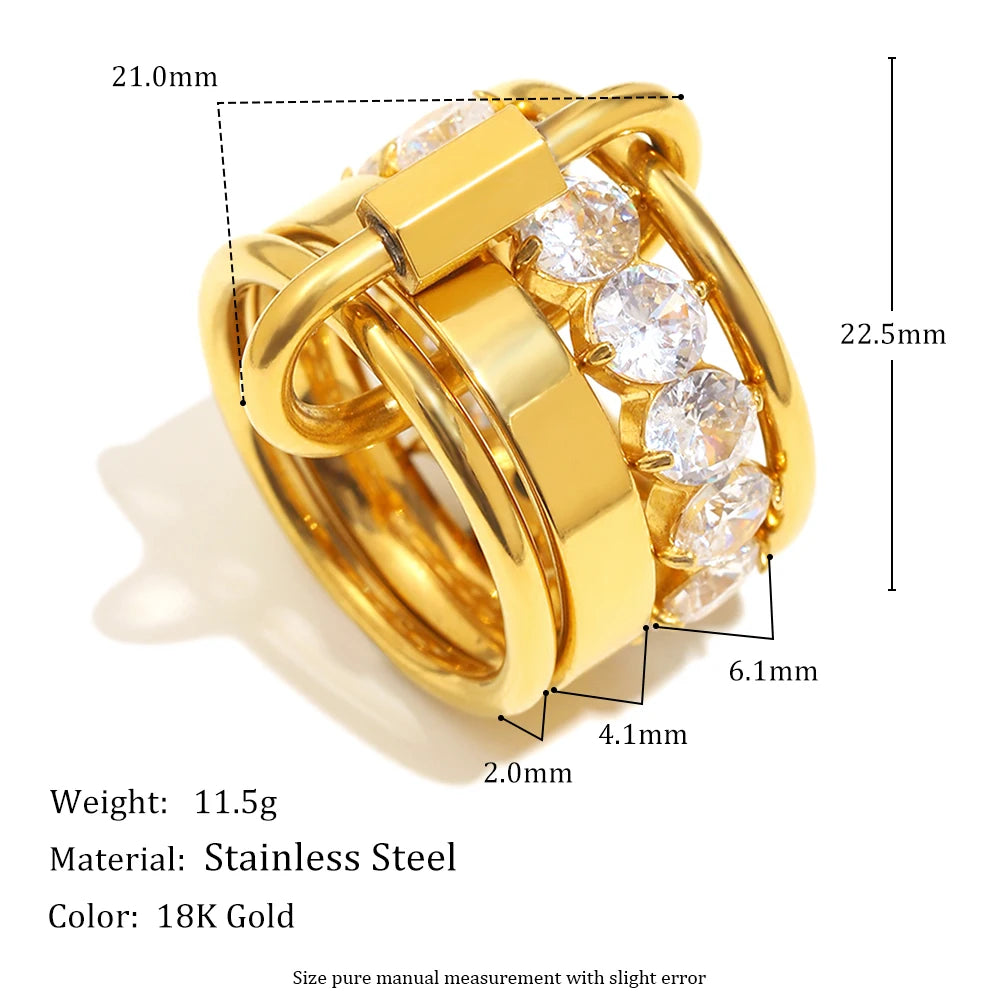 Radiant Layers Ring