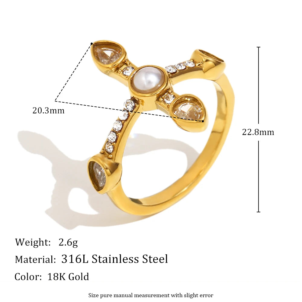 Divine Cross Ring