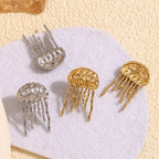 Jellyfish Hammered Texture Earrings