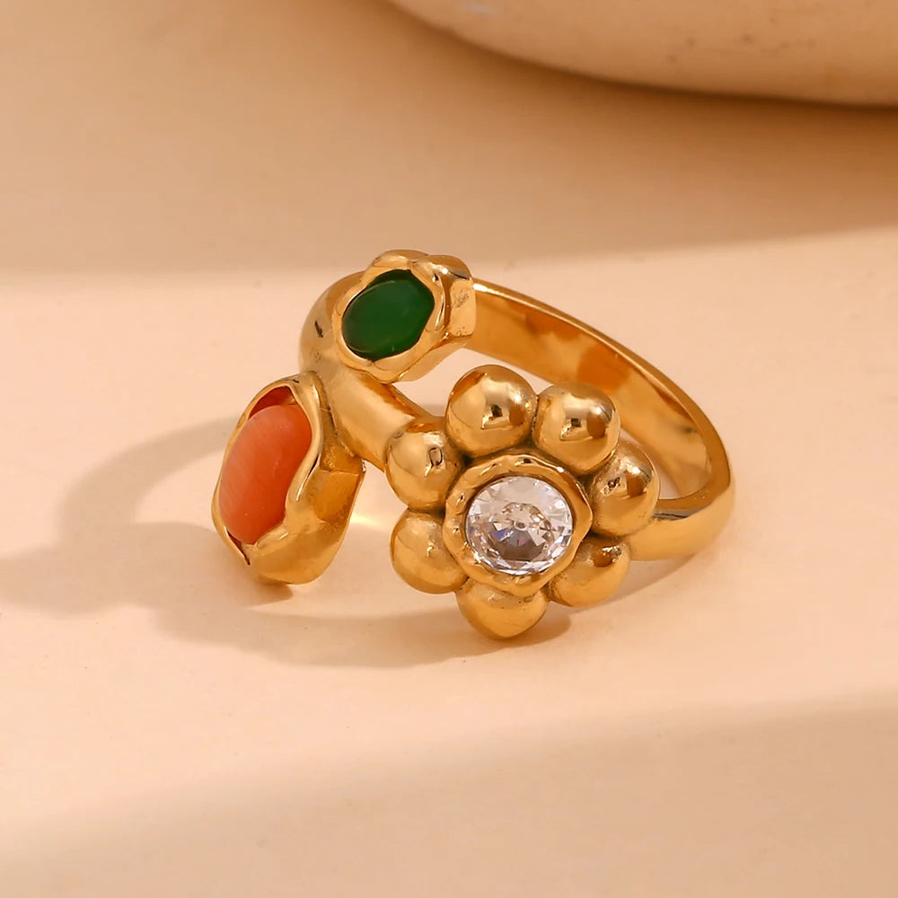 Zircon Bloom Ring