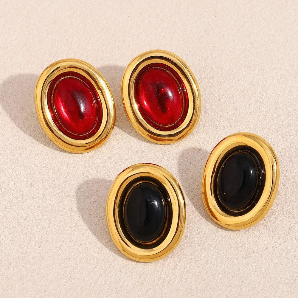 Oval Pure Studs