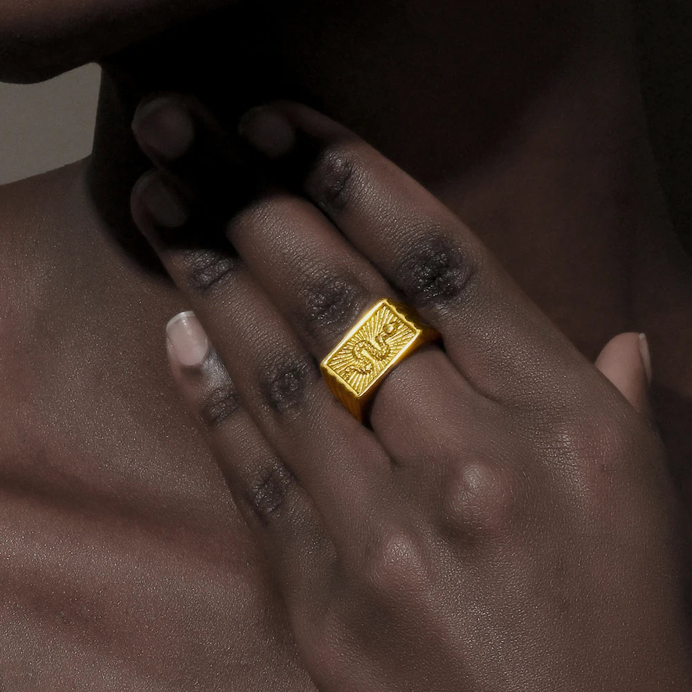 Serpent Square Ring