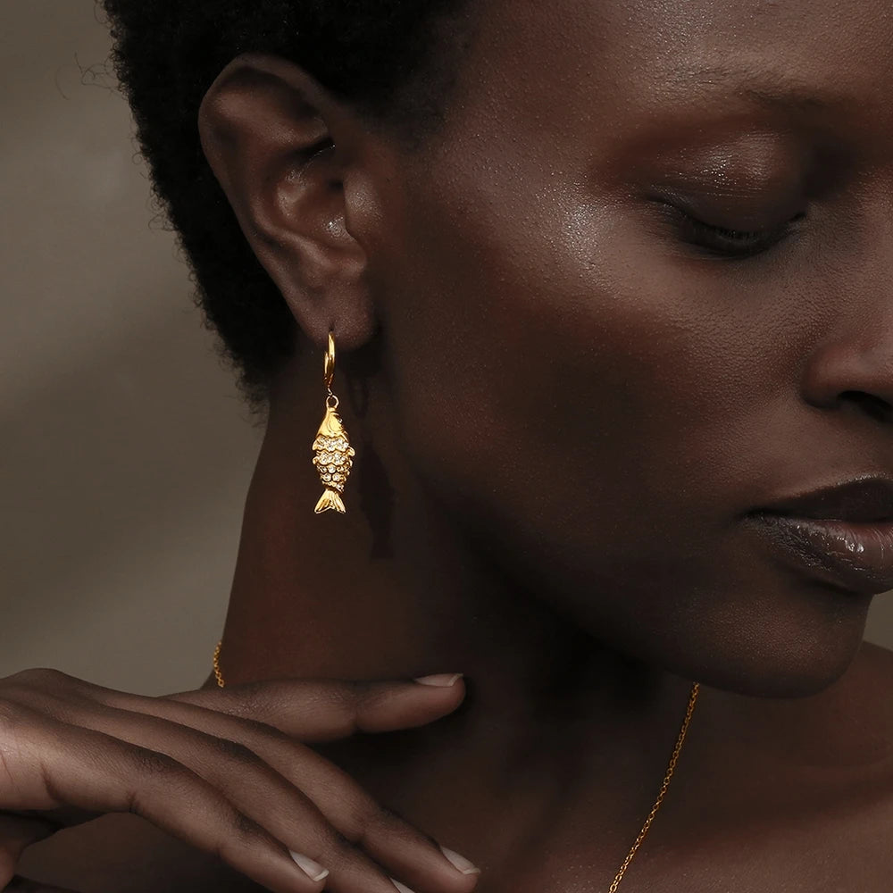 Lucky Koi Drop Earrings