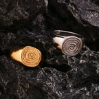 Spool Spiral Texture Ring