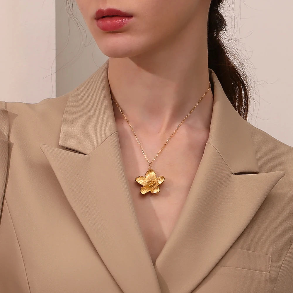 Golden Petal Necklace