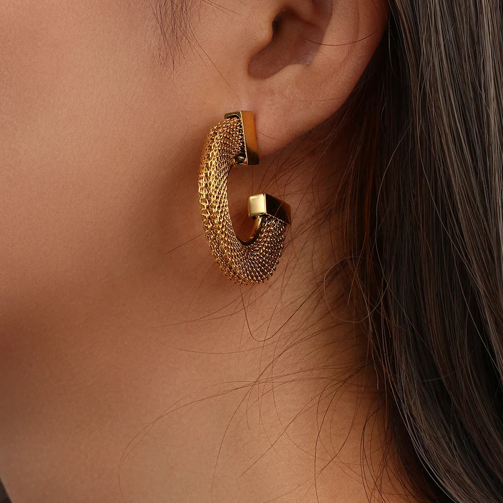 Mesh Statement Earrings