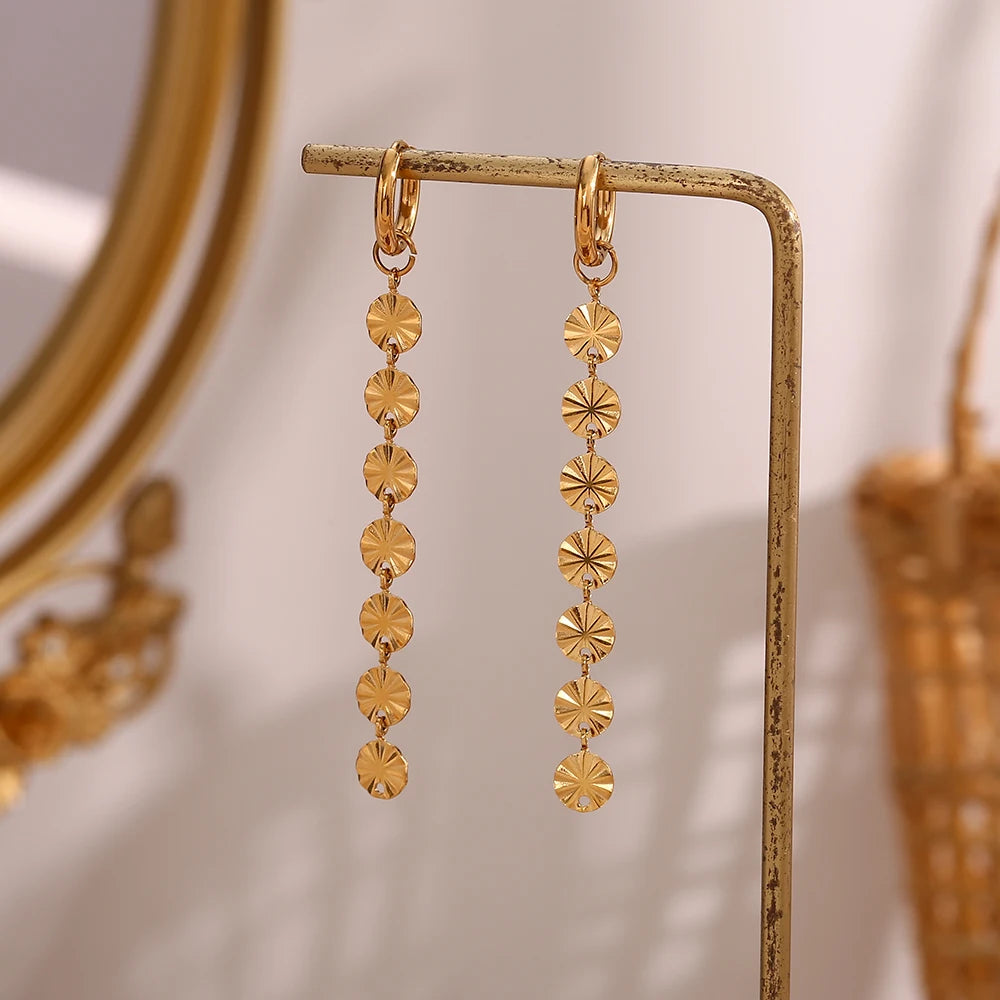 Snowflake Tassel Earrings