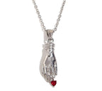 Hand Held Heart Pendant Necklace