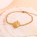 Vintage Star & Rudder Figaro Chain Bracelet