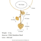 Celestial Heart Pendant Necklace