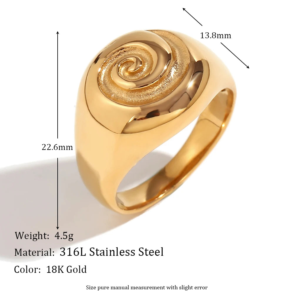 Fingerprint Ripple Ring