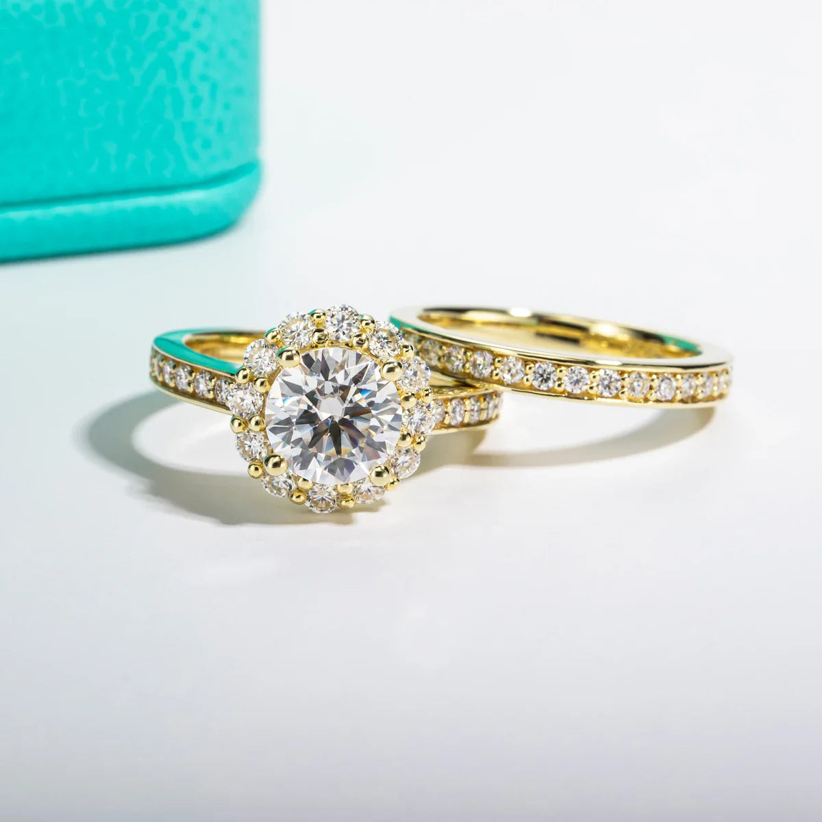 Anello Halo Bagliore Infinito (Set 2-in-1)