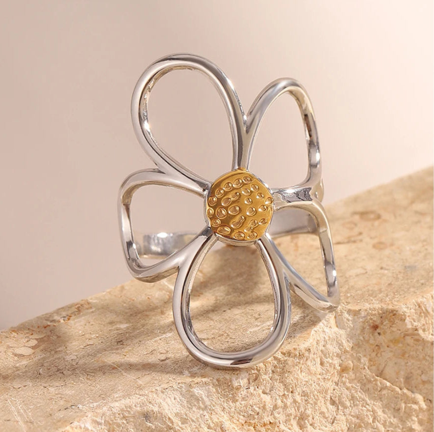 Dual Bloom Ring