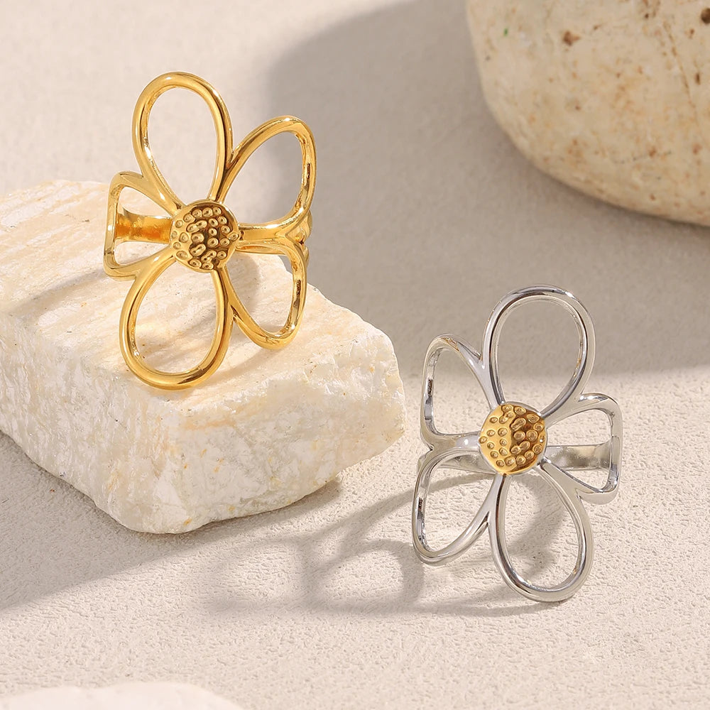 Dual Bloom Ring