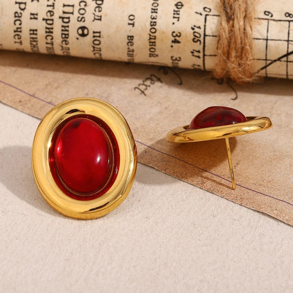 Oval Pure Studs
