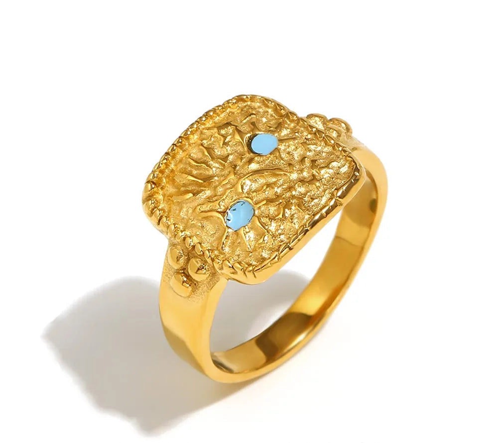 Sun Moon Star Necklace Ring