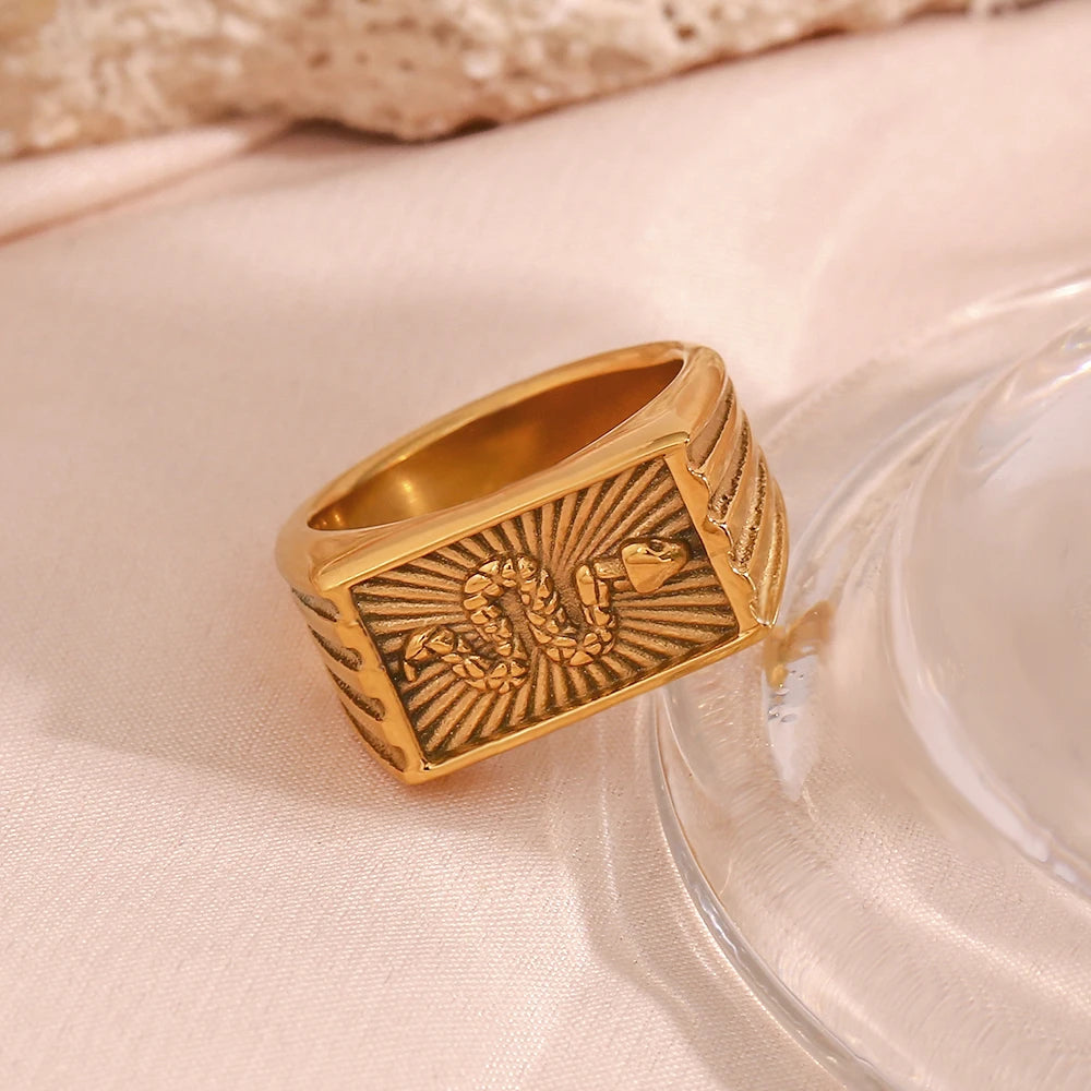 Serpent Square Ring