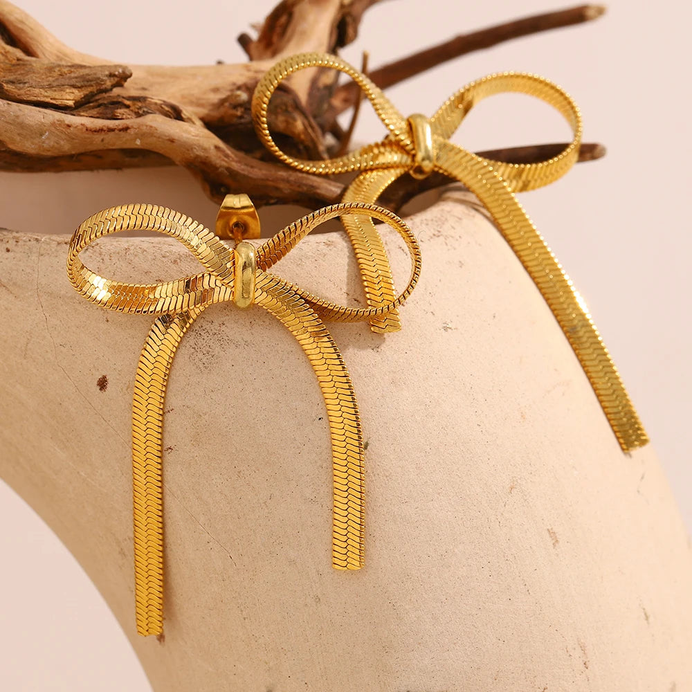 Bow Tassel Earrings
