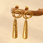 Golden Spiral Earrings
