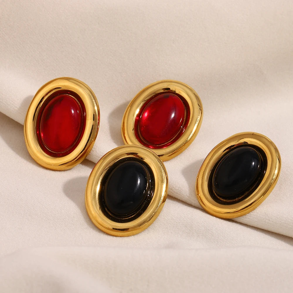 Oval Pure Studs