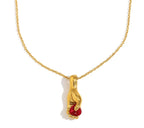 Hand Held Heart Pendant Necklace