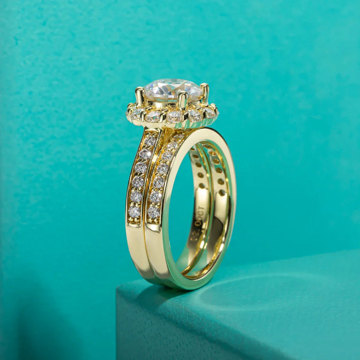 Anello Halo Bagliore Infinito (Set 2-in-1)