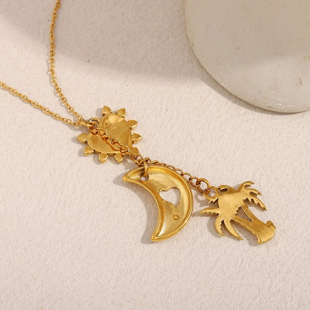 Celestial Heart Pendant Necklace