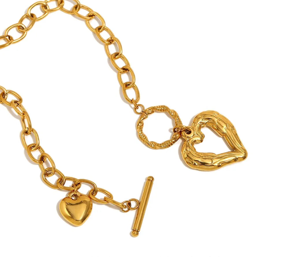 OT Heart Buckle Necklace