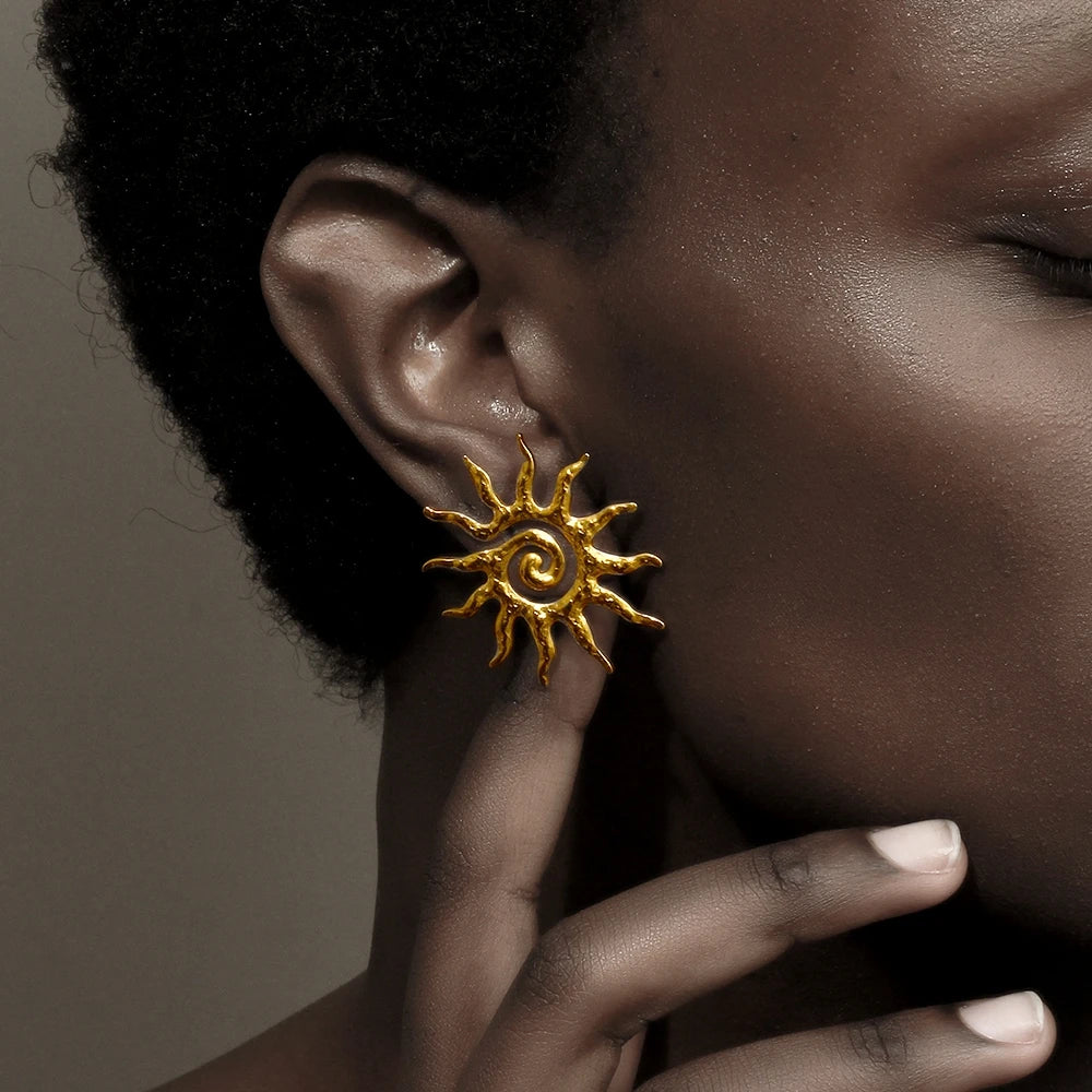 Sunflower Stud Earrings