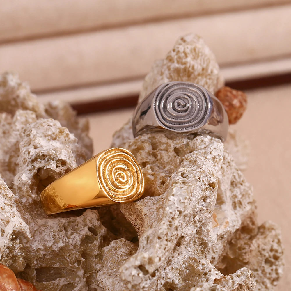Fingerprint Ripple Ring