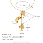Celestial Heart Pendant Necklace