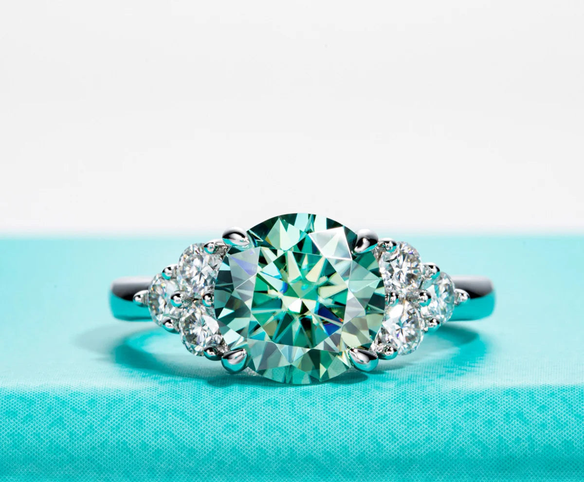 Anello Solitario Verde Incanto