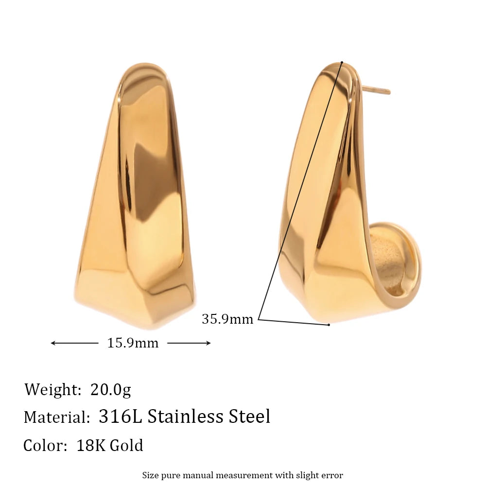 Geo L-Hook Earrings