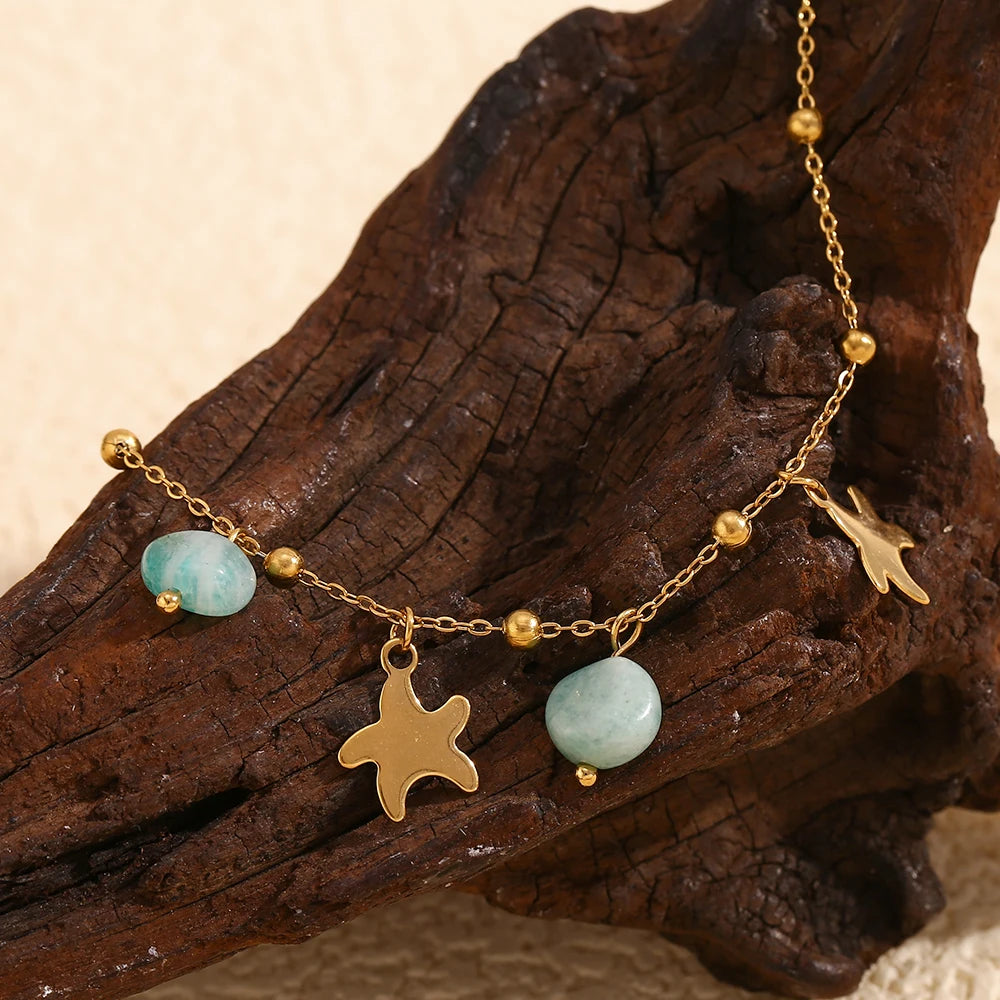 Starlight Amazonite Anklet