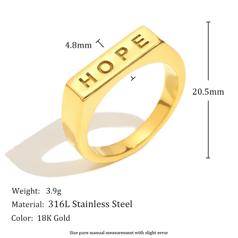 Hope Charm Ring