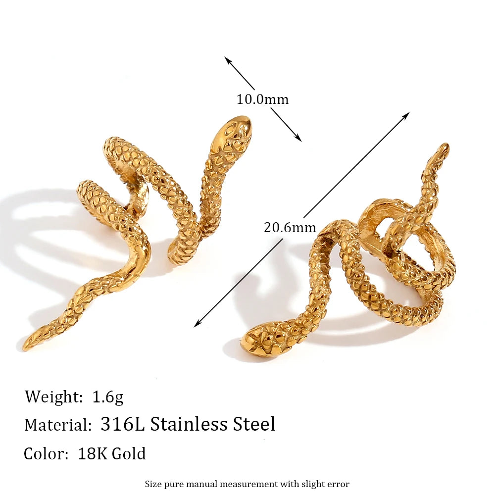 Serpentine Mesh Ear Clip