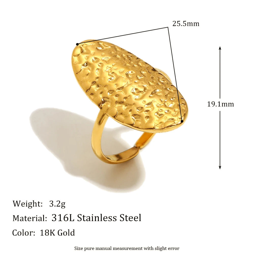 Hammered Glow Ring