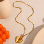 Golden OT Heart Necklace