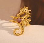 Seahorse Open Ring