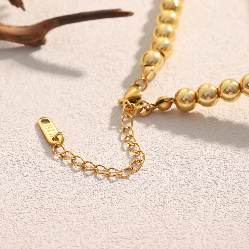 Double Colour Bead Love Necklace