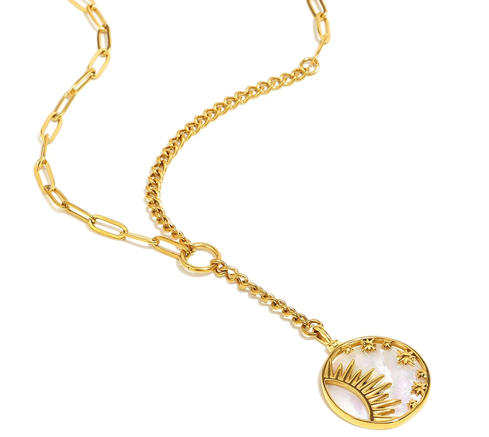 Shell Sun Star Necklace