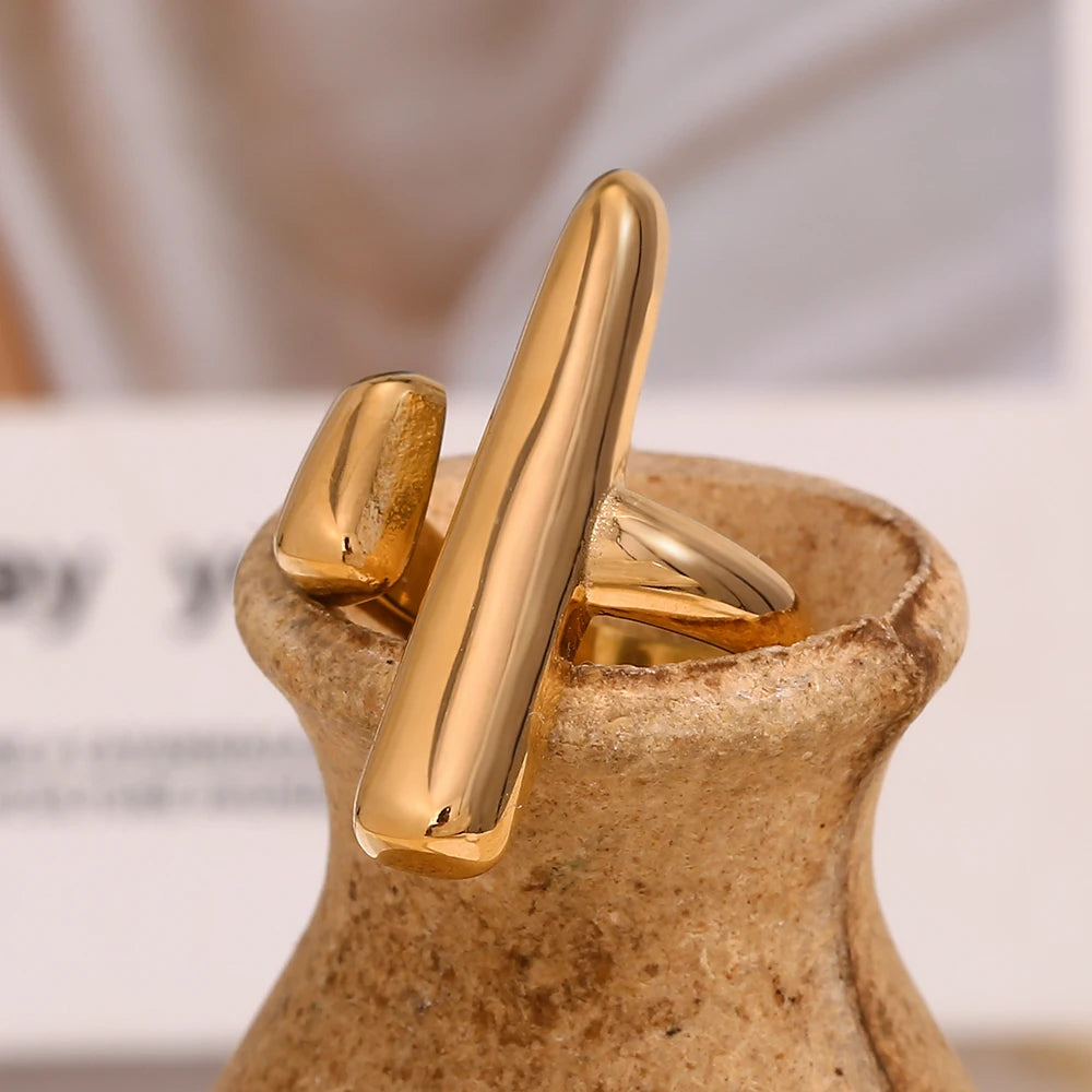 Minimalist Cactus Open Ring